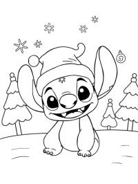 Stitch se santa čepicí