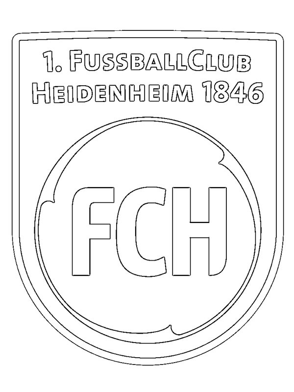 1. FC Heidenheim 1846 omalovánka