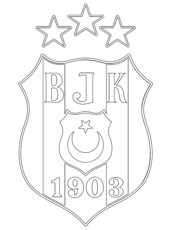 Beşiktaş JK omalovánka