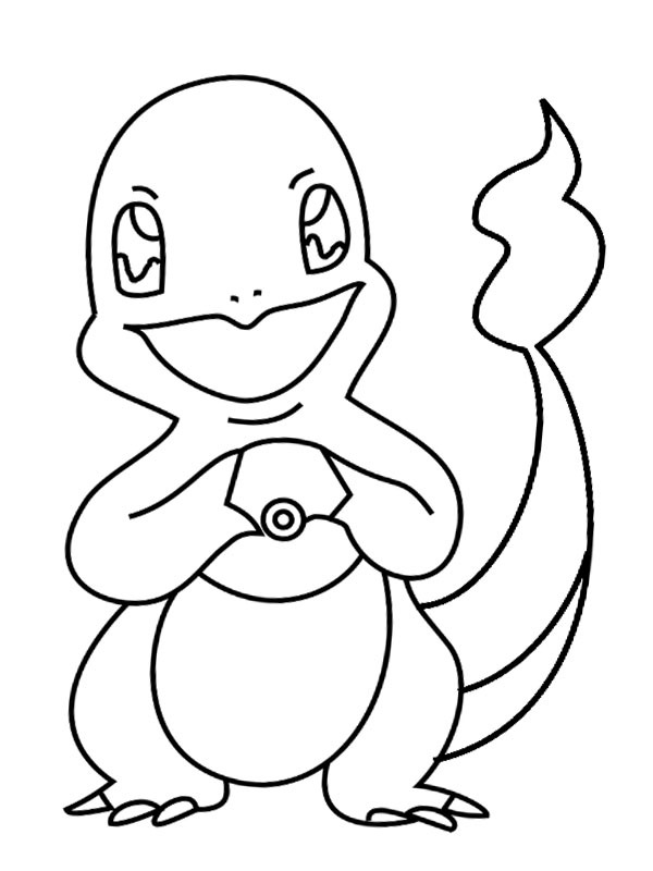 Charmander omalovánka