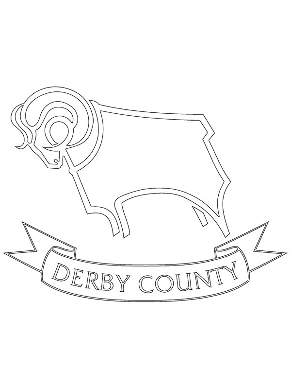 Derby County FC omalovánka