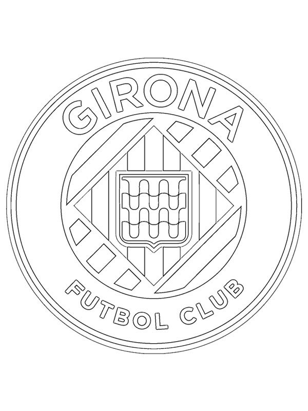 Girona FC omalovánka