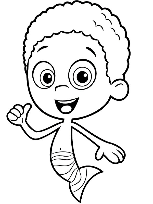 Goby Bubble Guppies omalovánka