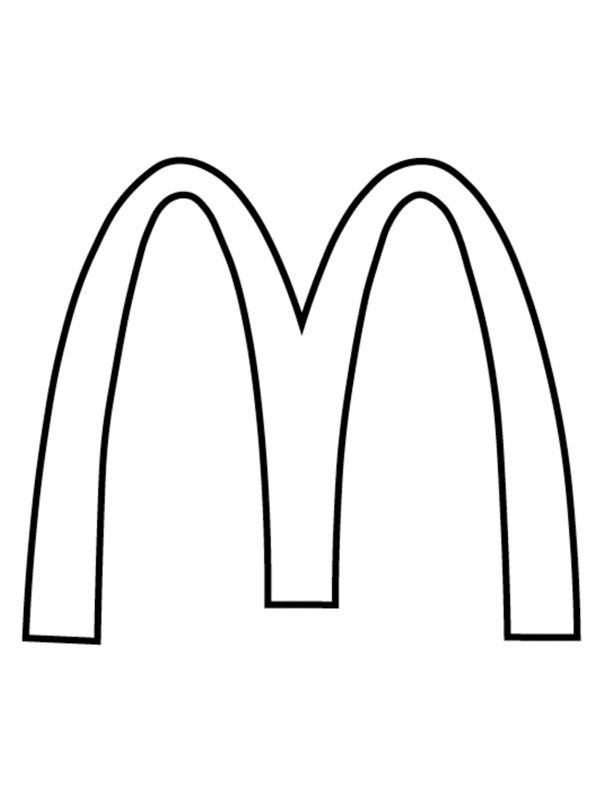 McDonalds logo omalovánka