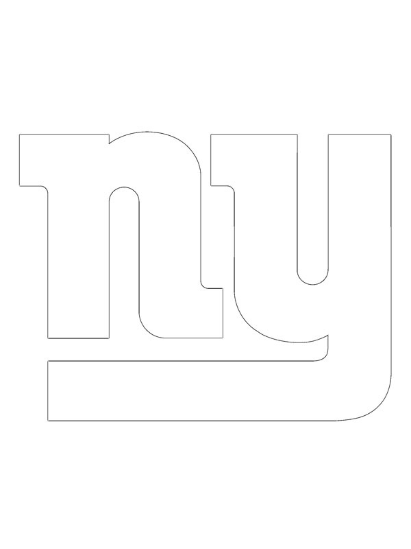 New York Giants omalovánka