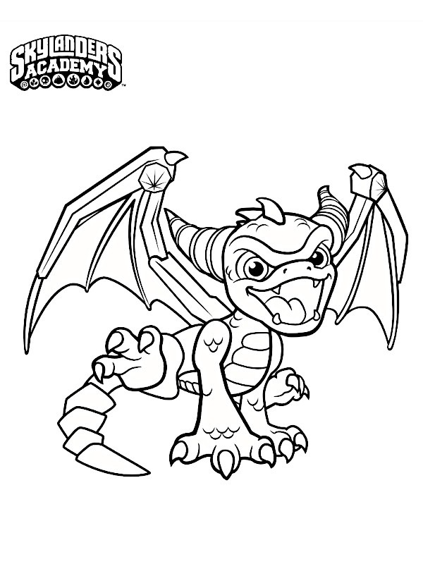 Skylanders Spyro omalovánka