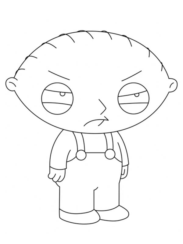 Stewie Griffin je smutný omalovánka