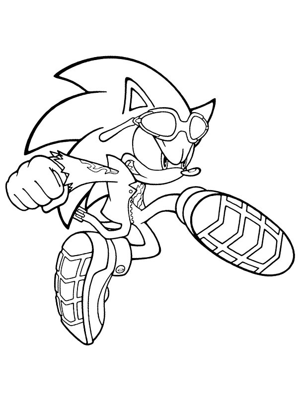 Cool Sonic omalovánka