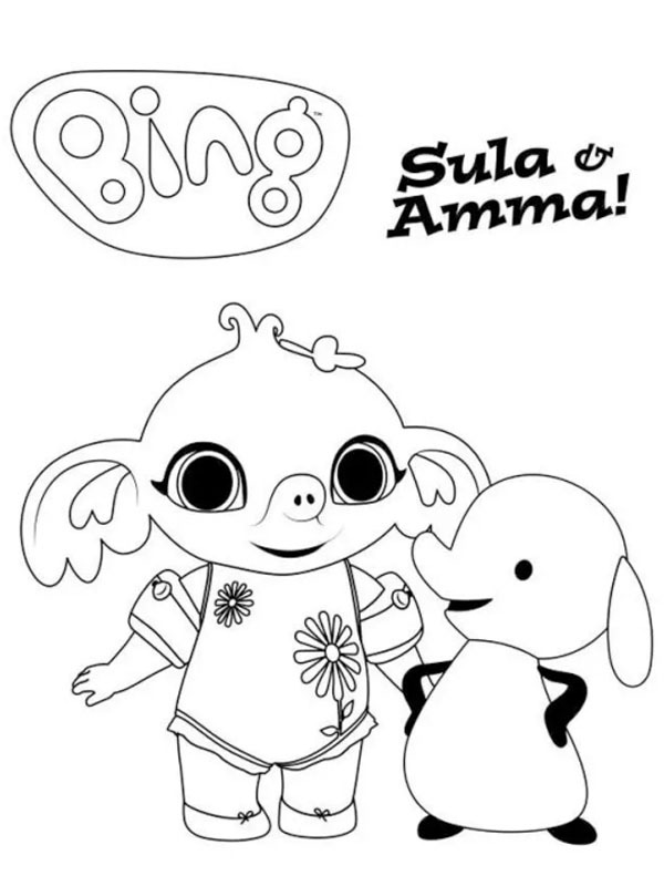 Sula a Amma omalovánka